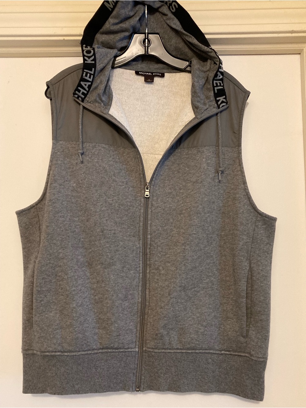MK Men Hooded Fleece Lined Vest